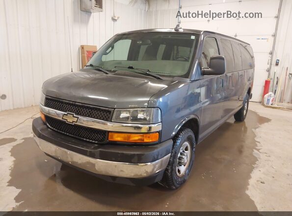 1GAZGPFG7H1275279 2017 CHEVROLET EXPRESS Gray Առջևի ձախ երեք քառորդ տեսարան