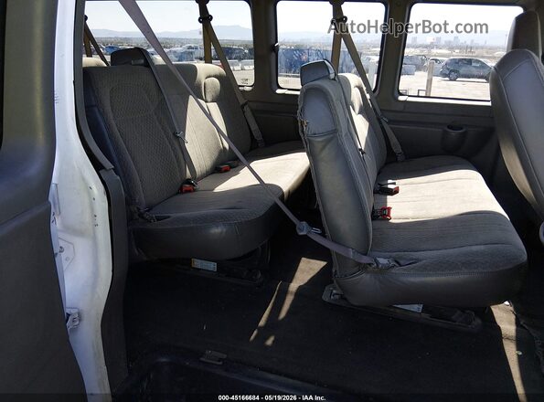 1GAZGPFG8G1267660 2016 CHEVROLET EXPRESS White VIN კოდის სტიკერის ხედი