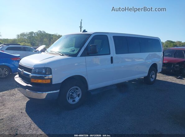 1GAZGPFPXK1176396 2019 CHEVROLET EXPRESS White Առջևի ձախ երեք քառորդ տեսարան