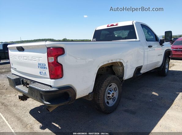 1GC0YLE74LF244459 2020 CHEVROLET SILVERADO White Rear right