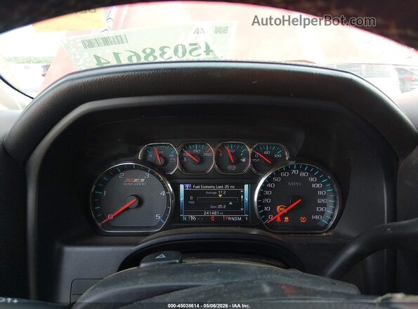 1GC1KWE80GF203171 2016 CHEVROLET SILVERADO Red Rear seats view