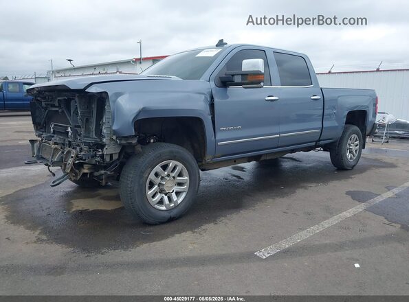 1GC1KWE88GF151031 2016 CHEVROLET SILVERADO Light Blue Առջևի ձախ երեք քառորդ տեսարան