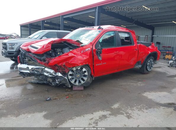 1GC1YNEY2MF289653 2021 CHEVROLET SILVERADO Red Առջևի ձախ երեք քառորդ տեսարան