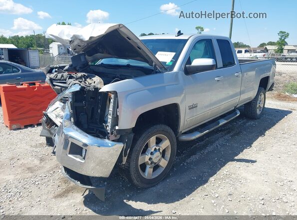 1GC2CVEG6JZ294021 2018 CHEVROLET SILVERADO Silver წინა მარცხენა ხედი სამი მეოთხედიდან