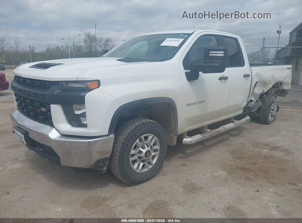 1GC2YLE73MF114411 2021 CHEVROLET SILVERADO White Vista tres cuartos delantera izquierda
