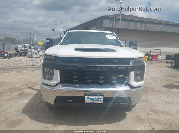 1GC2YLE73MF114411 2021 CHEVROLET SILVERADO White Vista del cuadro de instrumentos