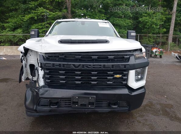 1GC2YLE73MF117468 2021 CHEVROLET SILVERADO White Rear interior view