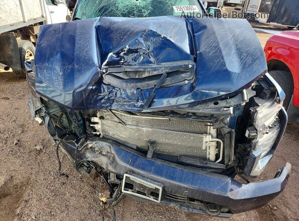 1GC4YUEY3NF194785 2022 CHEVROLET SILVERADO Blue Սալոնի հետևի տեսք