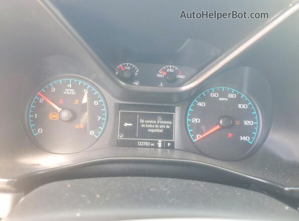 1GCGSBEA3M1132448 2021 CHEVROLET COLORADO White Instrument cluster view