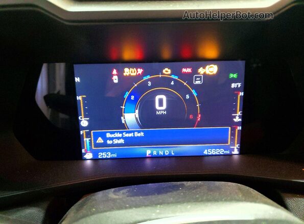 1GCGSBECXP1230799 2023 CHEVROLET COLORADO Белый Вид щитка приборов