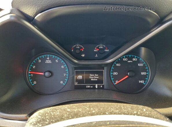 1GCGSBEN1L1198613 2020 CHEVROLET COLORADO White Սարքավորումների վահանակի տեսք