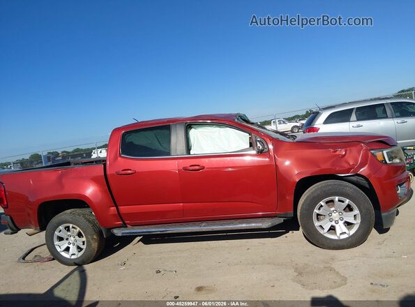 1GCGSCE3XG1220800 2016 CHEVROLET COLORADO Red Vista interior trasera