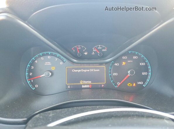 1GCGSCEN1K1255476 2019 CHEVROLET COLORADO Gray Instrument cluster view