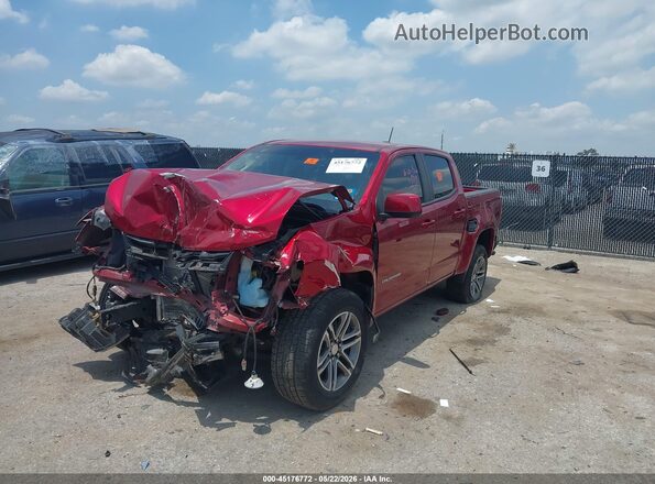 1GCGSCEN3N1124702 2022 CHEVROLET COLORADO Red წინა მარცხენა ხედი სამი მეოთხედიდან