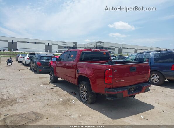 1GCGSCEN3N1124702 2022 CHEVROLET COLORADO Red უკანა მარცხენა