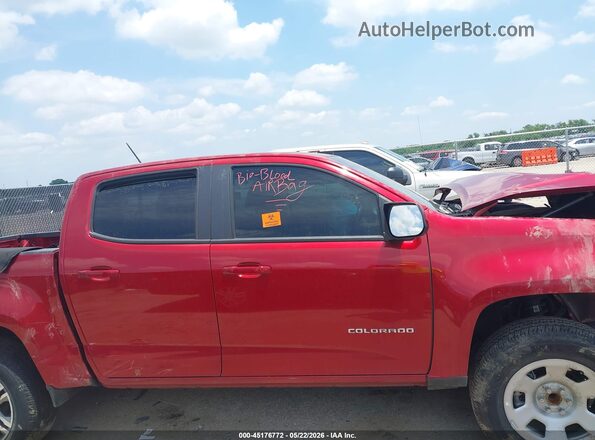 1GCGSCEN3N1124702 2022 CHEVROLET COLORADO Red უკანა სალონის ხედი
