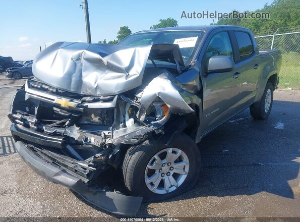 1GCGSCENXM1145982 2021 CHEVROLET COLORADO Gray Առջևի ձախ երեք քառորդ տեսարան