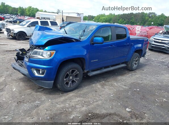 1GCGSDEN3J1114073 2018 CHEVROLET COLORADO Blue Передня ліва чверть