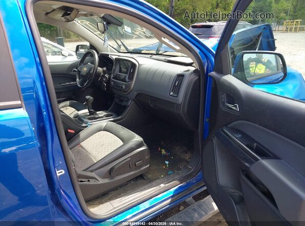 1GCGSDEN3J1114073 2018 CHEVROLET COLORADO Blue Вид салону спереду