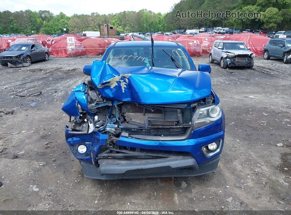 1GCGSDEN3J1114073 2018 CHEVROLET COLORADO Blue Вид щитка приладів