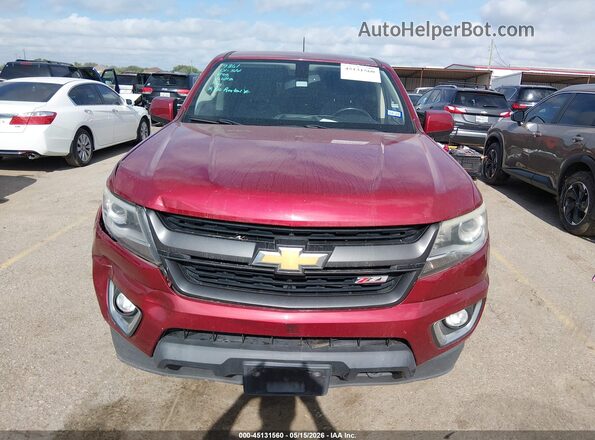 1GCGSDEN3K1151464 2019 CHEVROLET COLORADO Red Instrument cluster view