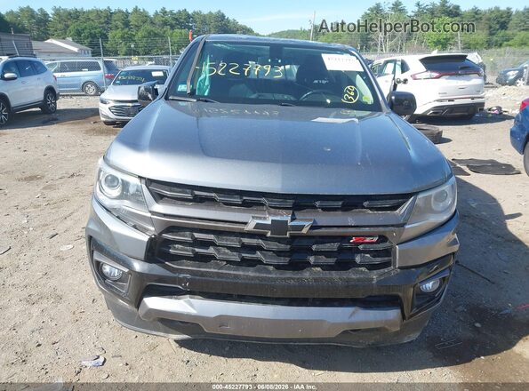 1GCGSDEN5M1233120 2021 CHEVROLET COLORADO Серый Вид задней части салона