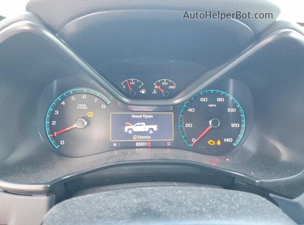1GCGSDEN7L1231772 2020 CHEVROLET COLORADO Белый Вид щитка приборов