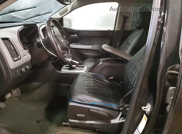1GCGTCE36G1121825 2016 CHEVROLET COLORADO Black Widok wnętrza z przodu