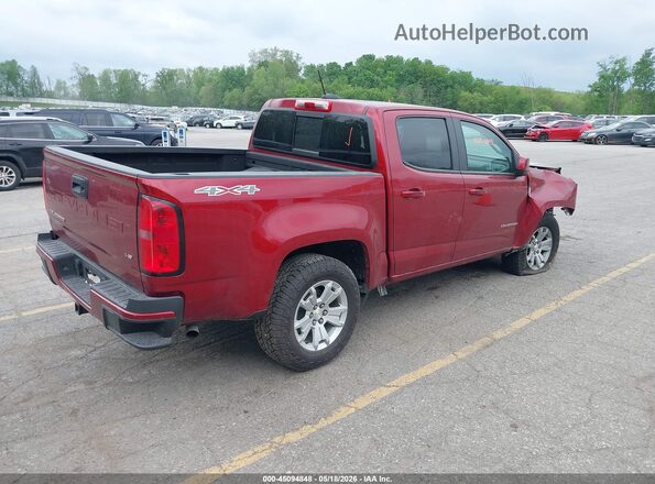 1GCGTCEN0M1133384 2021 CHEVROLET COLORADO Бордовый Задняя правая четверть