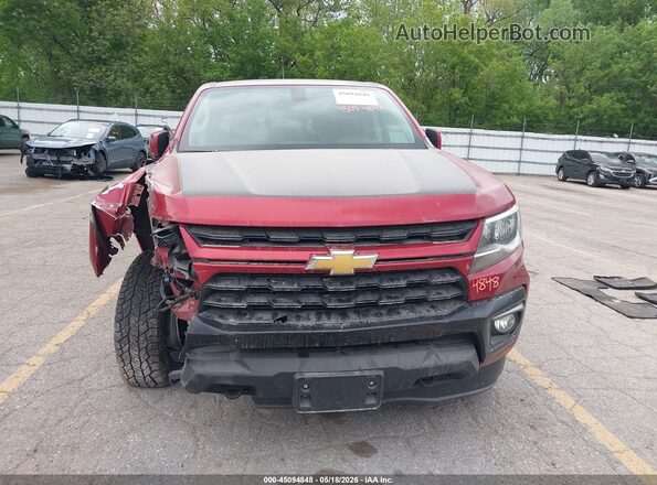1GCGTCEN0M1133384 2021 CHEVROLET COLORADO Бордовый Вид задней части салона