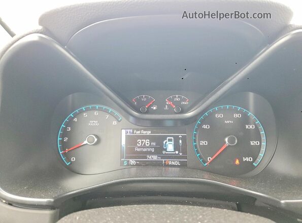 1GCGTCEN6J1198574 2018 CHEVROLET COLORADO Blue Widok zestawu wskaźników