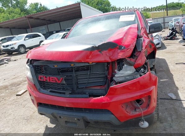 1GCGTCENXJ1287466 2018 CHEVROLET COLORADO Red Вид щитка приладів