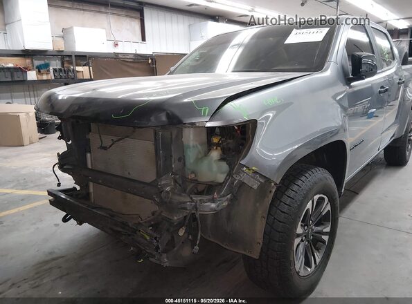 1GCGTDEN0M1164043 2021 CHEVROLET COLORADO Gray Front view