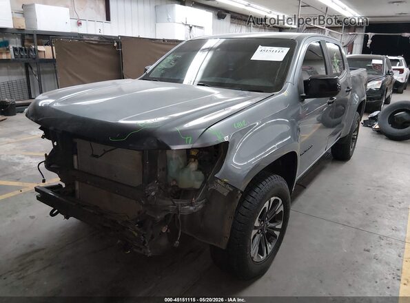 1GCGTDEN0M1164043 2021 CHEVROLET COLORADO Gray Front left