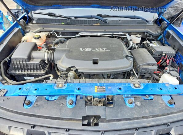 1GCGTDEN0M1242708 2021 CHEVROLET COLORADO Blue Vista interior trasera