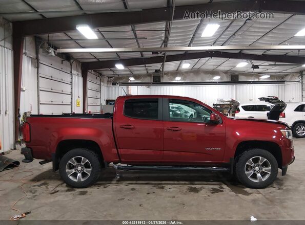 1GCGTDEN1J1190615 2018 CHEVROLET COLORADO Red Սալոնի հետևի տեսք