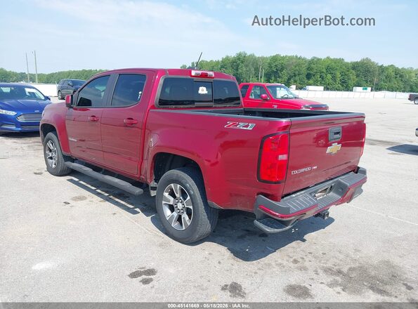 1GCGTDEN4J1144745 2018 CHEVROLET COLORADO Red Trasero izquierdo