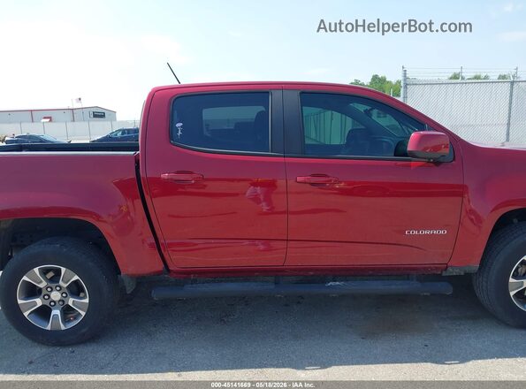 1GCGTDEN4J1144745 2018 CHEVROLET COLORADO Red Vista interior trasera