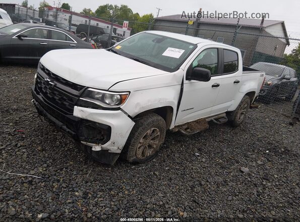 1GCGTDEN5M1162353 2021 CHEVROLET COLORADO White Առջևի ձախ երեք քառորդ տեսարան
