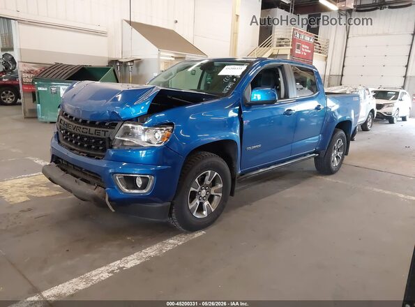 1GCGTDEN7L1187754 2020 CHEVROLET COLORADO Blue წინა მარცხენა ხედი სამი მეოთხედიდან