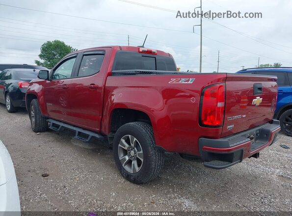 1GCGTDEN9L1126874 2020 CHEVROLET COLORADO Maroon Задня ліва чверть