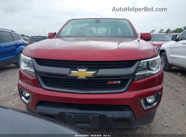 1GCGTDEN9L1126874 2020 CHEVROLET COLORADO Maroon Вид щитка приладів