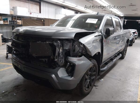 1GCPABEK8RZ255165 2024 CHEVROLET SILVERADO Gray წინა მარცხენა ხედი სამი მეოთხედიდან
