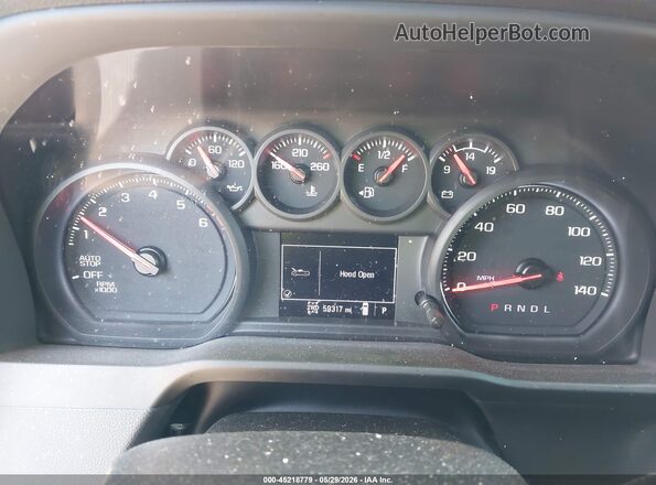 1GCPDAEKXPZ108697 2023 CHEVROLET SILVERADO White უკანა სავარძლების ხედი