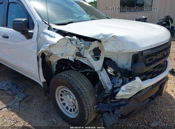 1GCPDAEKXPZ108697 2023 CHEVROLET SILVERADO White წინა ხედი