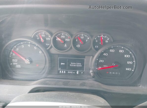 1GCPDAEKXRZ241009 2024 CHEVROLET SILVERADO White Հետևի նստատեղերի տեսք