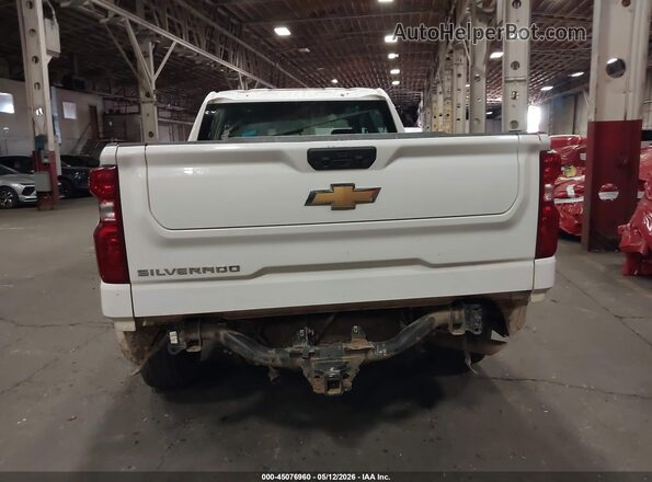 1GCPDAEKXRZ241009 2024 CHEVROLET SILVERADO White Դիմացի տեսք