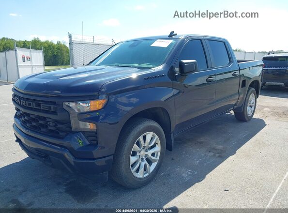 1GCPDBEK1PZ191300 2023 CHEVROLET SILVERADO Black Առջևի ձախ երեք քառորդ տեսարան