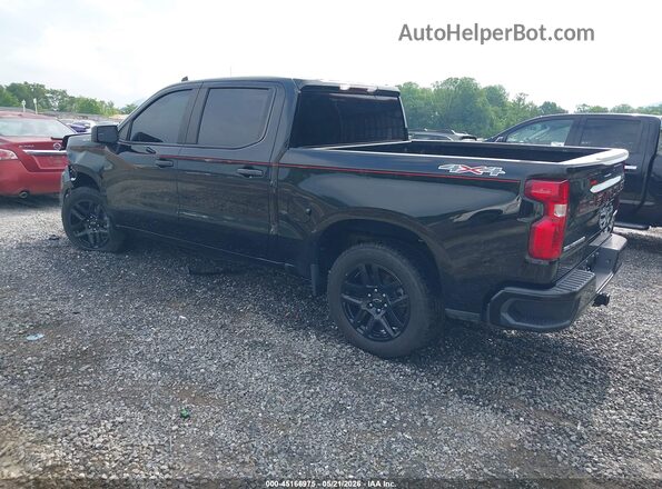 1GCPDBEK6NZ549293 2022 CHEVROLET SILVERADO Black Trasero izquierdo