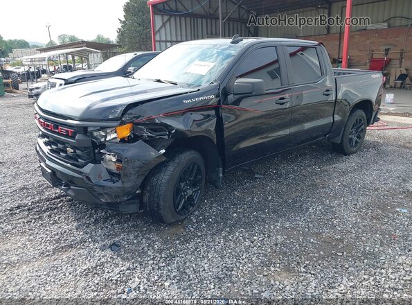 1GCPDBEK6NZ549293 2022 CHEVROLET SILVERADO Black Vista tres cuartos delantera izquierda